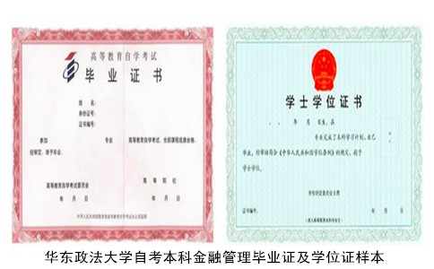上海自考华东政法大学自考本科金融管理一年半毕业