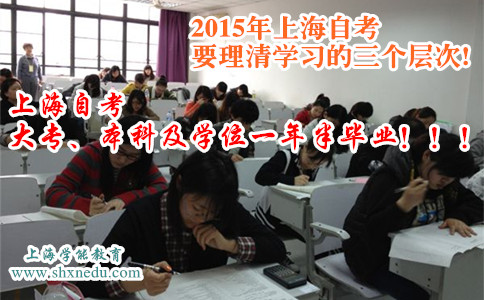 2015年上海自考要理清学习的三个层次